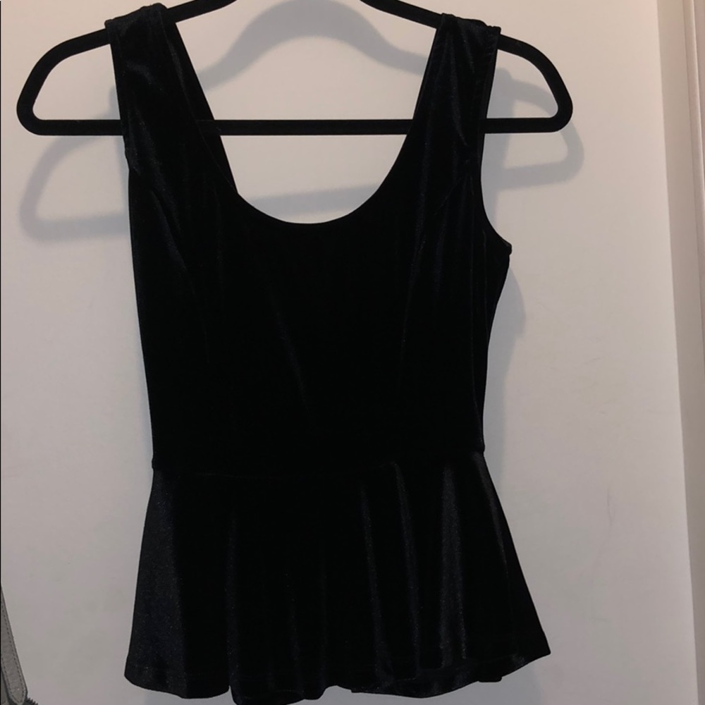 Black Velvet Top